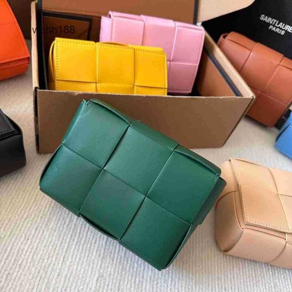 

mini girl bottegas 2023 bags venetas woven designer cassette small square loop women's crossbody bag colorful cowhide handbags n76r