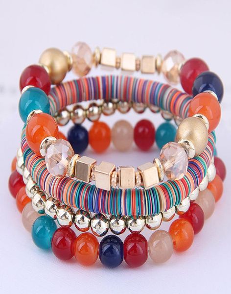 

bohemia women bracelet handmade beads bracelets for womens bijoux multilayer bracelet femme pulseras boho jewelry 20193384636, Golden;silver