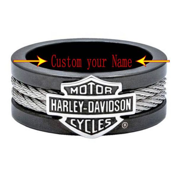 

motorcycle ring trend of personality men039s black biker ring9640234, Golden;silver