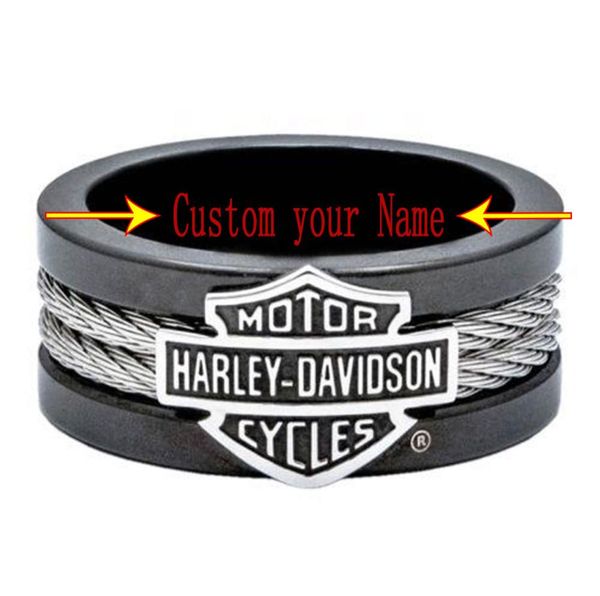 

motorcycle ring trend of personality men039s black biker ring3870902, Golden;silver