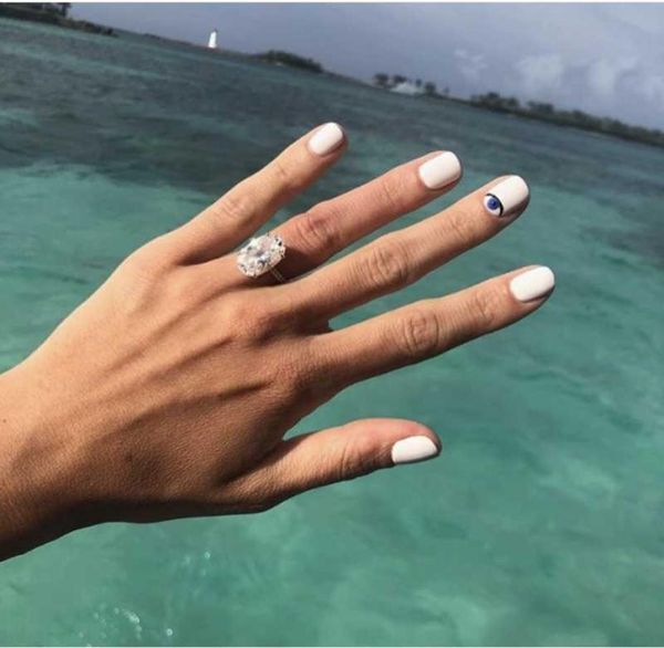 

cluster rings original solid 925 sterling silver for women simple solitaire oval moissanite diamond ring z gemstone set jewelr5997719, Golden;silver