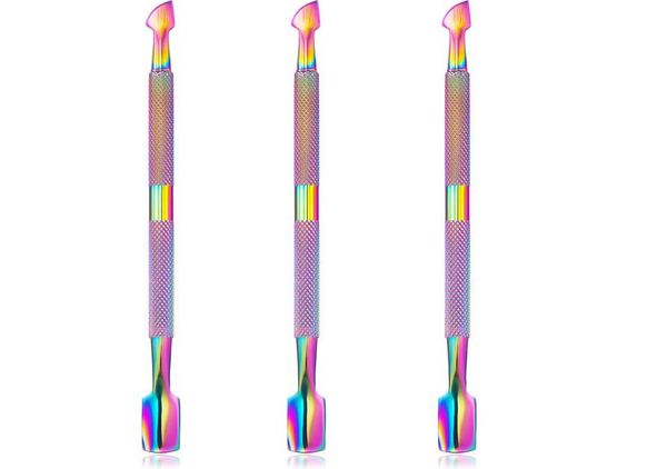 

wholes cuticle pusher cutter remover stainless steel colorful9825676
