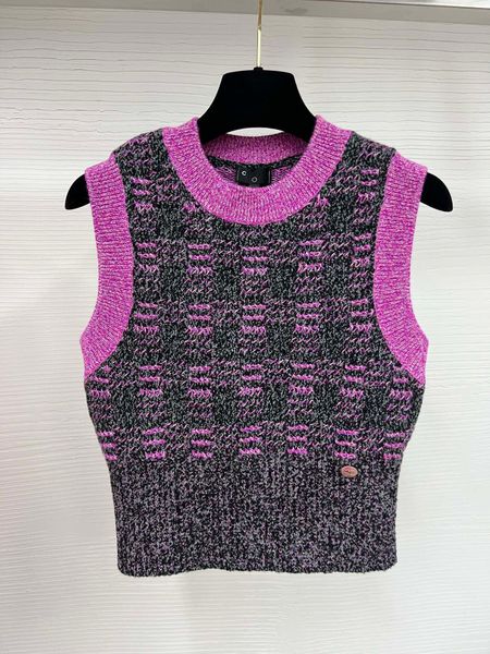 

Womens Designers Tanks Knit Vest Sweaters T Shirts Designer Striped Letter Sleeveless Tops Knits Fashion Style Ladies Pullover High quality woven vest A3, Multi