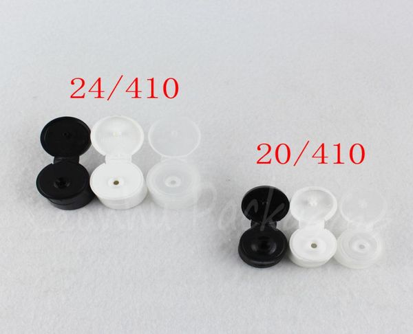 

black white transparent plastic flip cap 20410 24410 cap for cosmetic plastic bottle 100 pclot 9887599