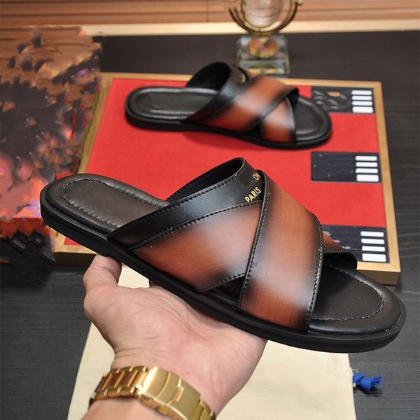 

fashionable beach shoes 2023 luis luxurious design retro decoration men's and women's summer leather canvas rubber flat bottomed c