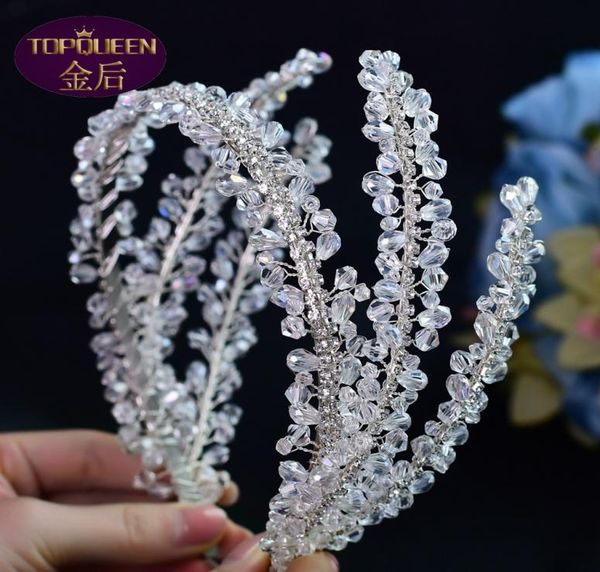 

triple stand diamond bridal tiara baroque beautiful headpieces bride ladies jewelry crowns bride wedding crown accessories europea1727008, Silver