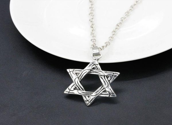 

hexagram necklace for men women fashion silver color david necklace pendant jewish magen david jewelry women mens necklaces3512110