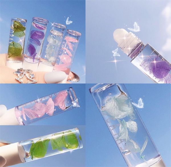 

petal transparent lip gloss clear lips oil cute liquid lipstick moisturizing plumper lipgloss women skin care6350241