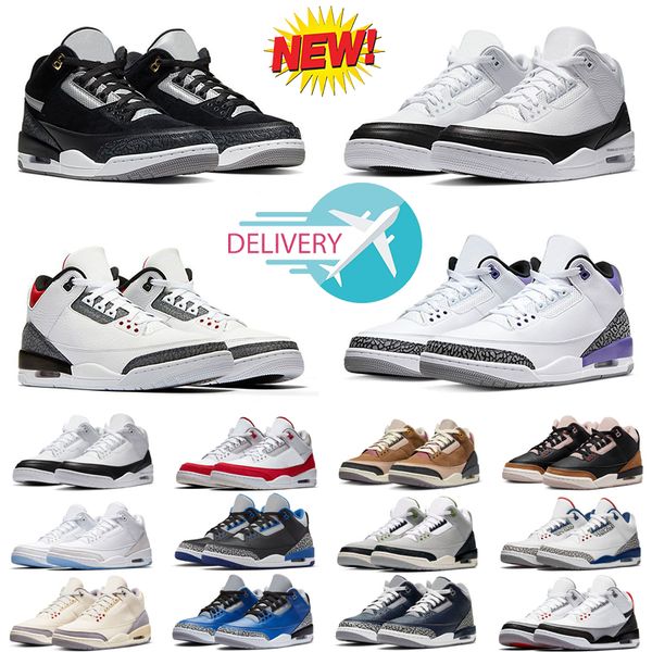 

jumpman 3s women men 3 basketball shoes muslin oreo white cement black cat slim shady cardinal racer true blue varsity royal black gold oran