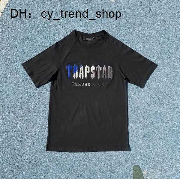

22ss summer trapstar man designers clothes mens women short shirts tracksuit tees or shorts sport t-shirt high street hip hop tracksuits eur, White;black