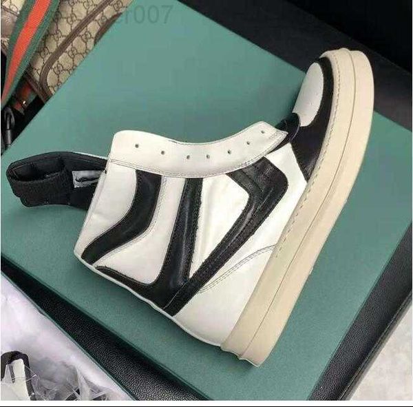 

rick boots designer boot ankle men owens shoe shoes fashion sneakers street dancing rock canvas lace up high women booties dbnw, Black