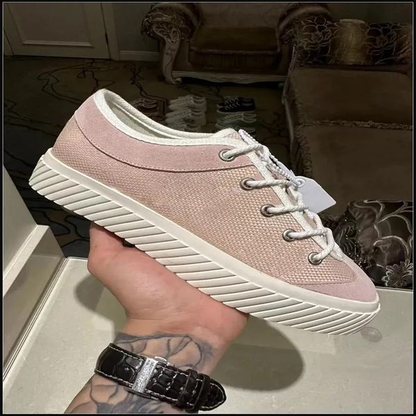 

casual shoes women 2023 luxury designers sneakers thick bottom classical fashion chaussures velvet suede white rubber sole, Black