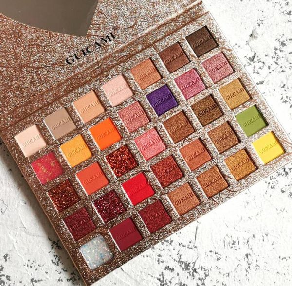 

guicami glitter eyeshadow palette 35 colors eye shadow cosmetics palette eyeshadow palette highlighter for girls 8442635