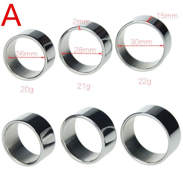 

ethnic clothing the sleeves penis ring 2/5mm thick dia 26 28 30mm stainless steel glans ring male ring delay cockring to, Red