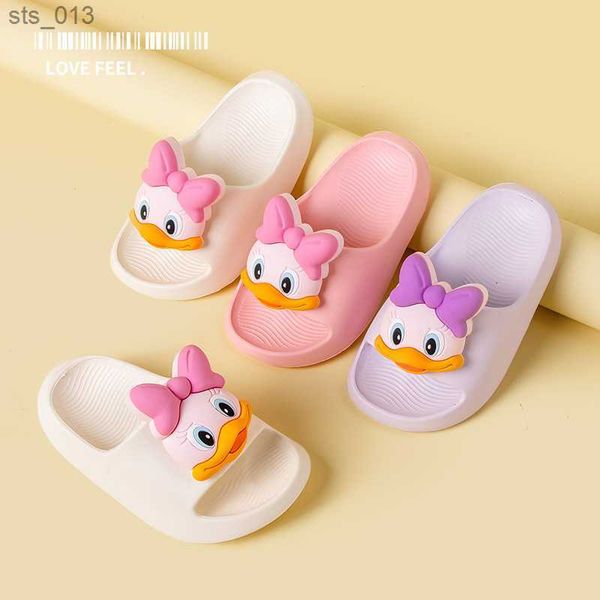 

2023 cartoon summer boy girls kids slippers indoor outdoor soft soled non-slip young children sandals for baby girls eva slipper l230518, Black;grey