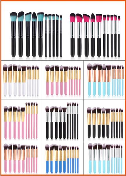 

10pcs per set foundaton makeup brush maquiagem in 3 colors make up brushes set brocha de maquillaje kit3921239