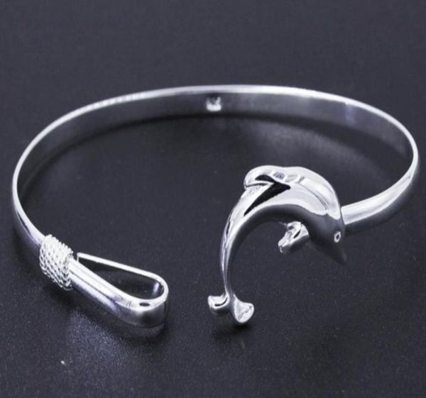

bracelets bangles exquisite women silver bangle bracelet women birthday gift dolphin bangle bracelet6906000, Black