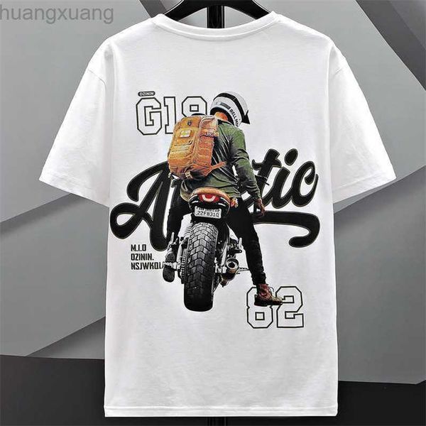 

short sleeved t-shirt for men, t-shirt for men, trendy brand ins, loose fitting summer half sleeved trendy men's clothing, White;black