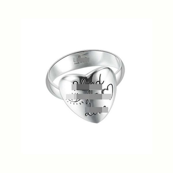 

classic sterling silver fearless love fashion men's and women's ring