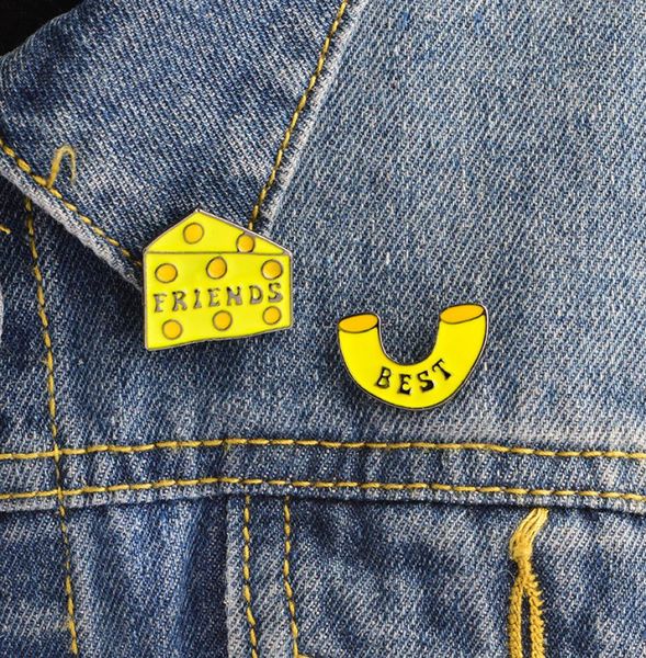 

2pcsset yellow friend enamel brooch pin for children clothes backpack hat shirt collar clip cute badge breastpin women small5007567, Gray
