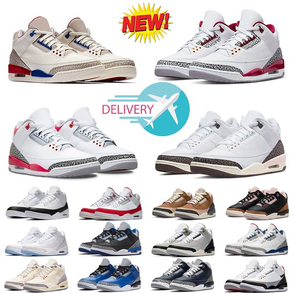 

jumpman 3 basketball shoes 3s mens trainers women sneakers wizards white cement reimagined lucky green desert elephant cardinal red neapolit