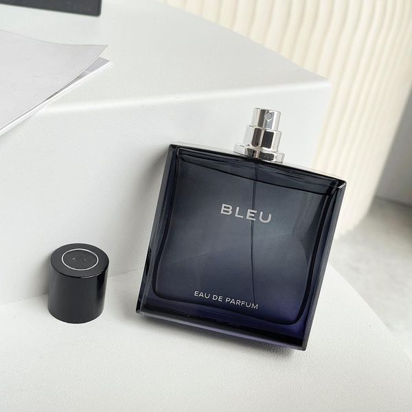 

mens cologne 100ml bleu perfume eau de parfum toilette long lasting smell brand man pour homme spray cologne ship