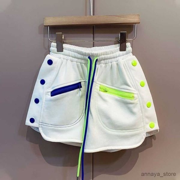 

pantskirt baby boys clothes summer boys casual shorts children cotton elastic waist pants toddler kids length pants solid color r230626, Blue