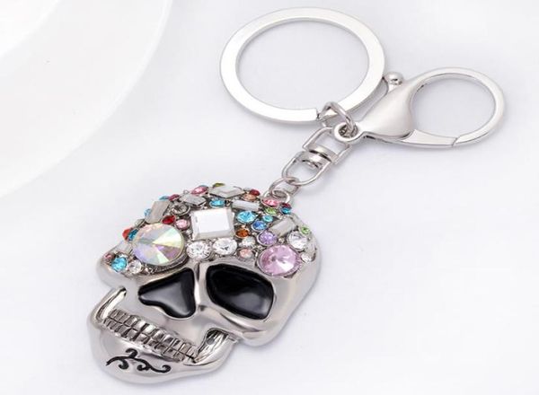 

findings components fashion with lobster clasp dangle white rhinestone skull face pendants diy charms for jewelry making accessori7746381, Bronze;silver