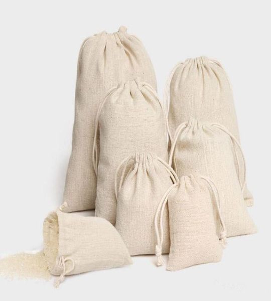 

jewelry linen drawstring pouches 7x9cm 9x12cm 10x15cm 13x18cm 15x20cm 20x30cm party candy sack cotton gift packaging bags9360123, Pink;blue