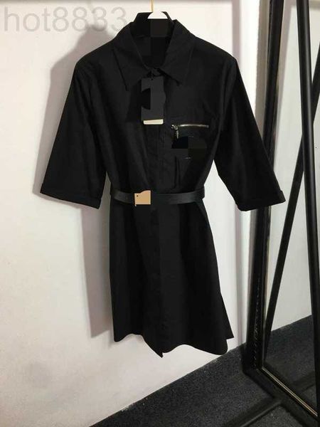 

runway dresses designer 2023 dress spring summer brand same style empire hooded short sleeve white black womens fashion ffcw