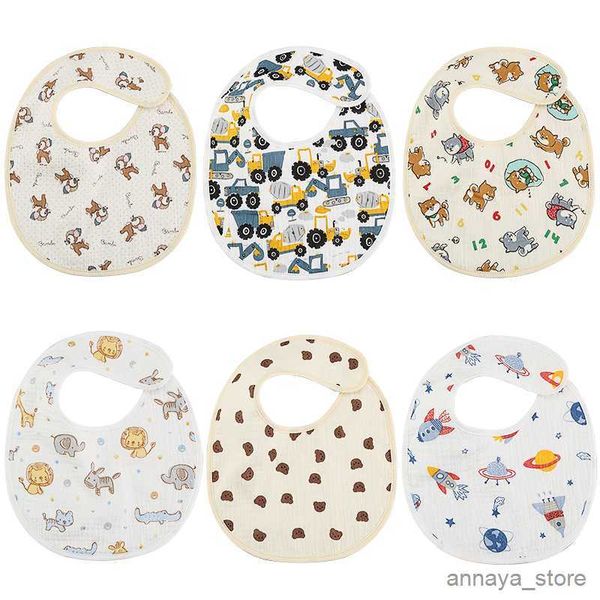

bibs cloths summer cotton baby bibs new print adjustable saliva towel newborn cloths scarf for boy girl cute feeding bib r230628