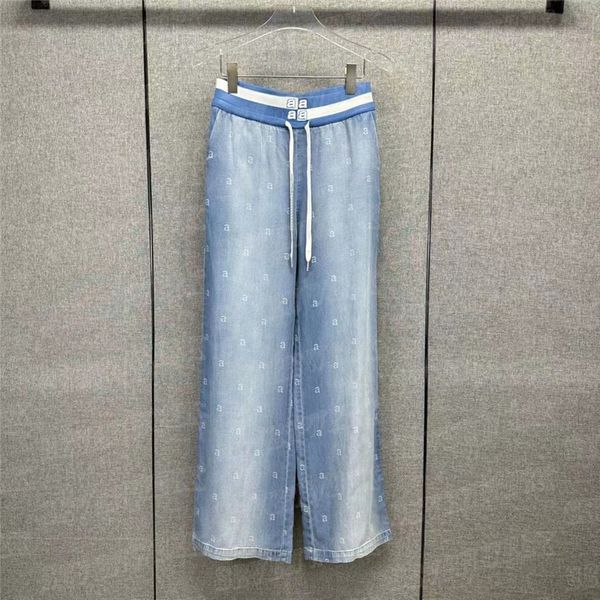 

gradient denim pants designer jeans for women full letters printing trousers spring summer long pant clothing, Blue