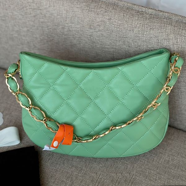 

hobo women crossbody bag fashion shoulder purse luxurys chain totes classic black handbag leather lady wallet green commuter messenger handb