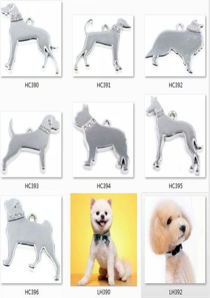 

50pcs whole mix silver polish dog tags hang pendant charms hang charms dangle charms diy key chain keyrings jewelry making2816381, Bronze;silver