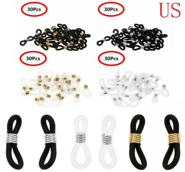 

eyeglass chain ends adjustable silicone ends retainer connector holder 100pc4877316