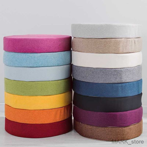 

seat cushions thicken cushions seat chair pad quality cotton linen sofa cushion round mat for bedroom dining chairs stool butt pads r230627