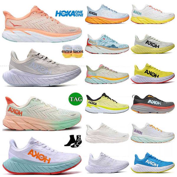 

hoka bondi 8 running shoes runner hokas yellow blanc de blanc purple seafoam triple white harbor together trainers outdoor 36-45
