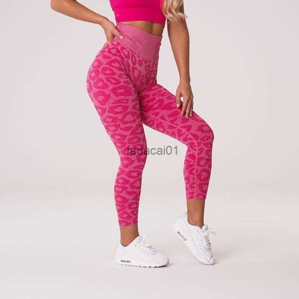 

yoga seamless leggings high waist gym energy leopardzebra fitness pants girlfemale sports workout tights pants for women l230621, Black