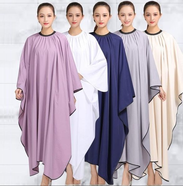 

salon professional hair styling cape gradient color hair cutting coloring polyester taffeta waterproof hairdresser wai cloth9357092