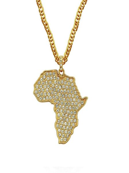 

design gold color charm necklace hip hop party jewelry fashion female cross cz crystal zircon pendant african map necklace men gif3369831, Silver