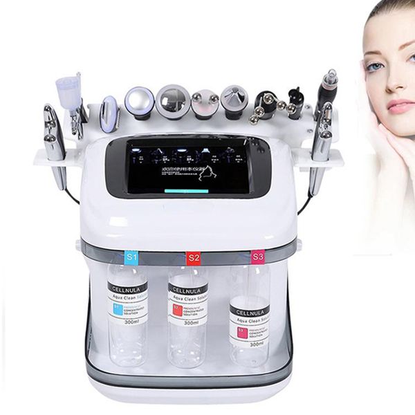 

new trends 2023 equipment 10 in 1 hydra rf aqua peel skin scrubber facial machine hidrodermoabrasion with oxygen spray gun