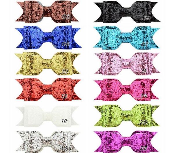

12 colors 375 inch women girl large glitter hair clips fashion hair clip bling shining kids hair accessories hairpins headwear 752890477, Slivery;white