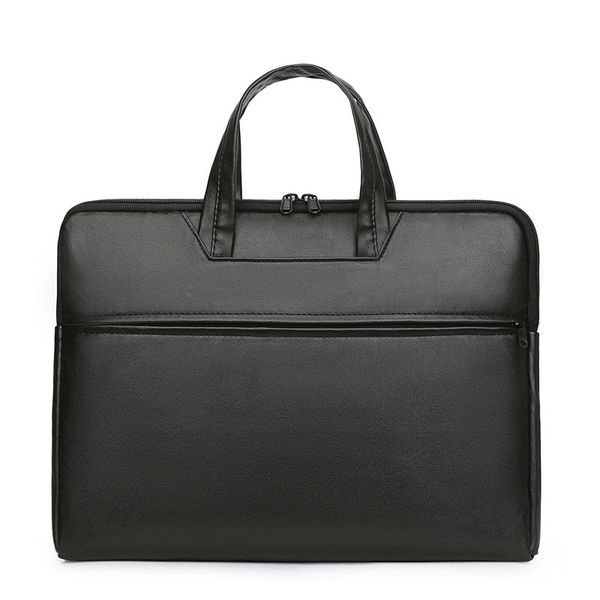 

lapbag 2021 autumn new pu leather fashion simple and high-end black mens handbag