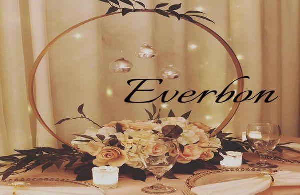 

new circle round flower stand gold metal floral vase rack decorative flower arrangements holder wedding decoration table centerpie3311706