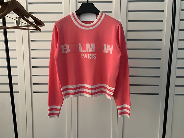 

womens designer loose knitting hoodie jumper pullovers sweater knit sweatshirts woman sweaters women loose stripe letter hoodies autumn fash, Black