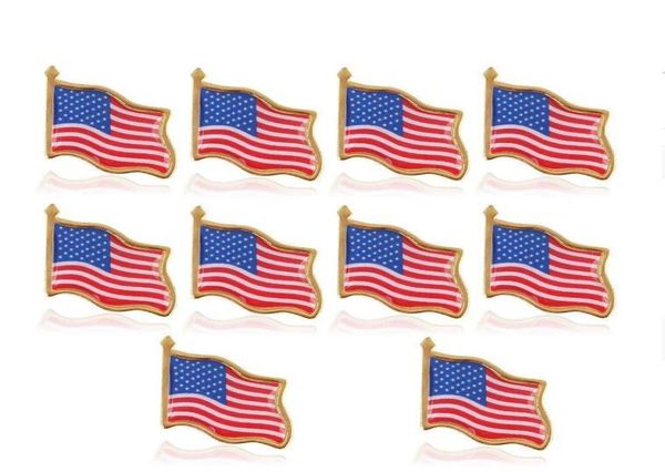 

american flag lapel pin united states usa hat tie tack badge pins mini brooches for clothes bags decoration9521065, Gray