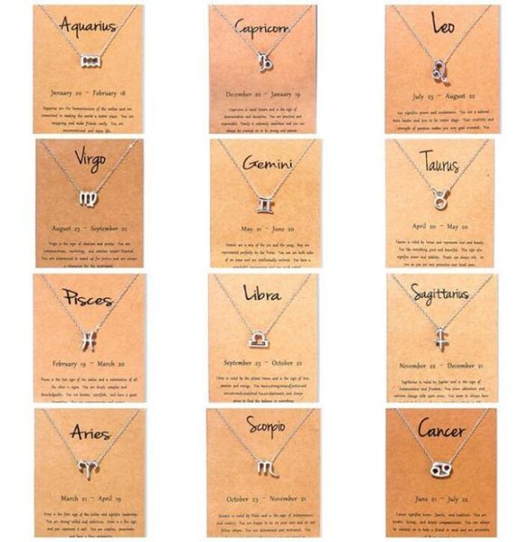 

fashion silver 12 constellation necklaces pendants for women horoscope astrology galaxy zodiac choker necklaces jewelry birthday g1127780