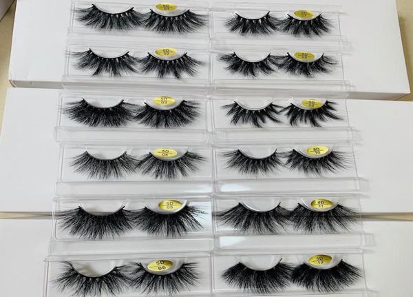 

25 mm long 3d mink lashes hair false eyelashes to make eyelash lengthening version by hand 10 sets 2979112