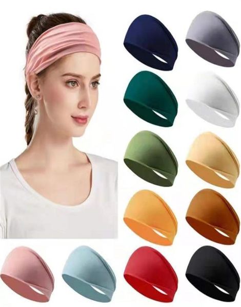 

women039s sport headbands elastic hair bands workout running turban headwrap non slip sweat yoga hair wrap for girls men access5288871, Silver