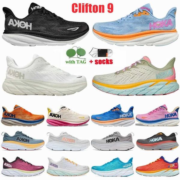 

hoka one clifton 9 running shoes bondi 8 athletic shoes sneakers shock absorbing road fashion mens womens r women men size 36-45 hokas